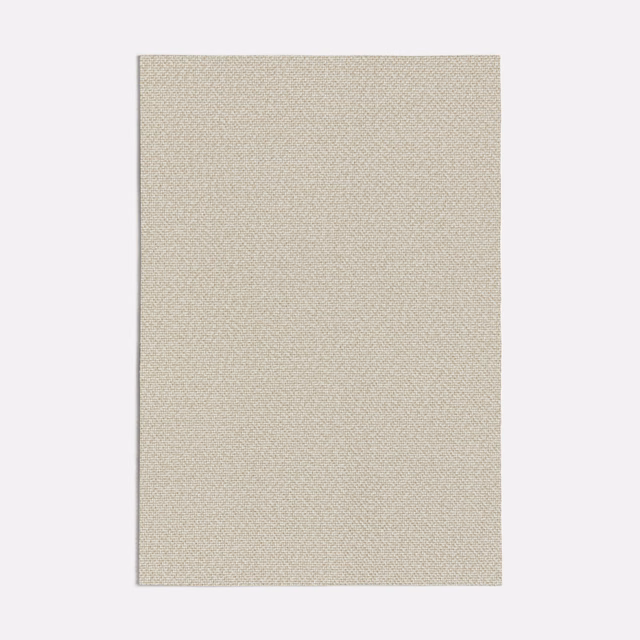 Warm sand-beige fabric swatch with a fine, subtly diagonal woven texture