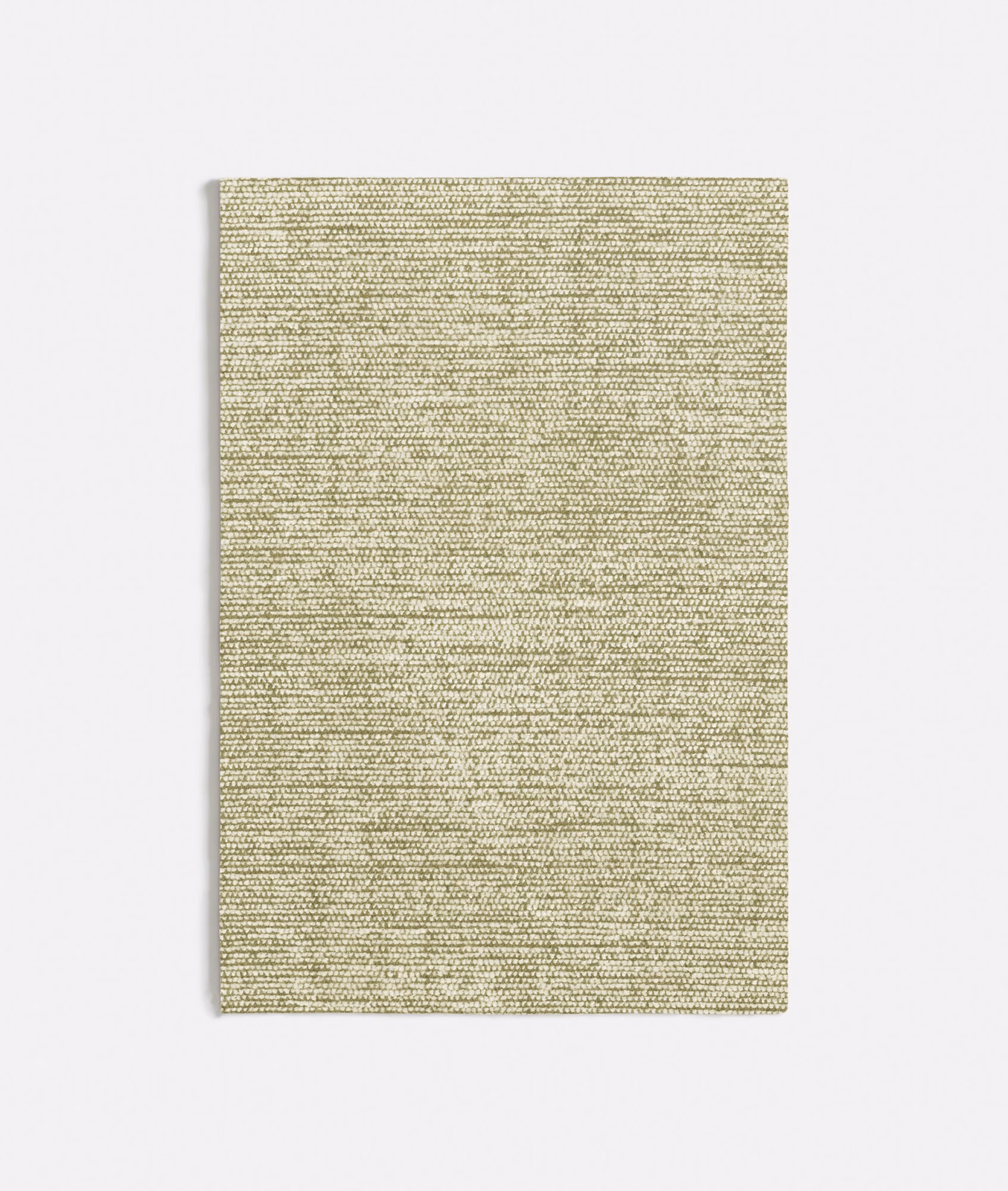 Muted ash-olive fabric with a fine horizontal weave and softly mottled texture