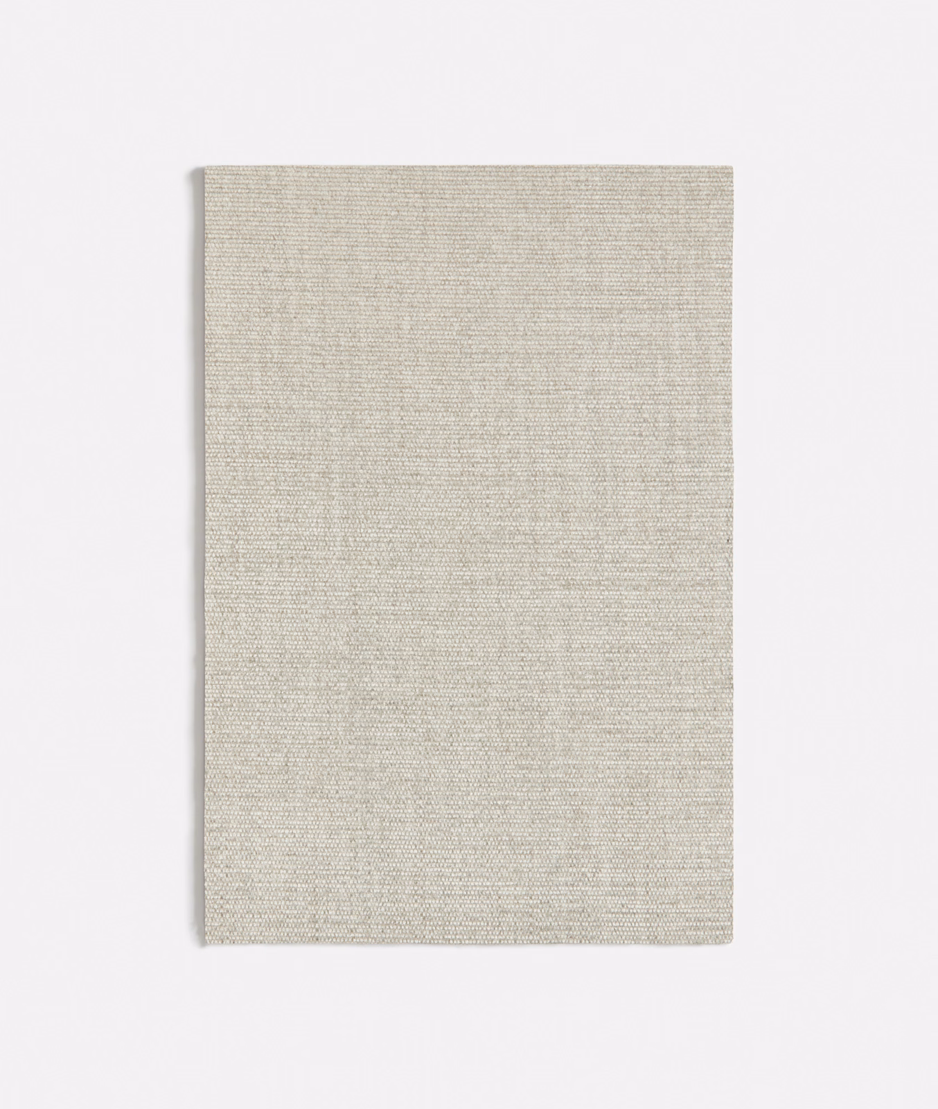 Pale ash grey fabric swatch with a fine, closely woven crosshatch texture