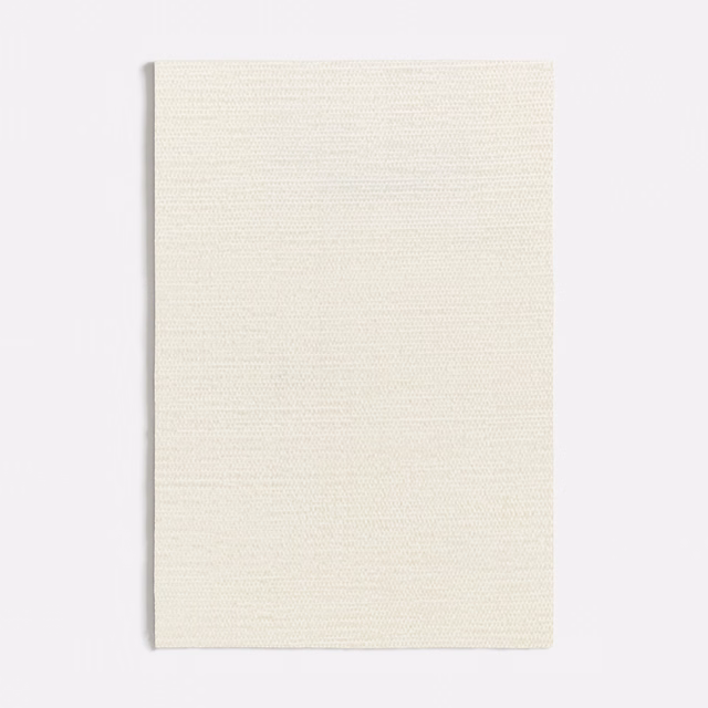 Pale ash off-white woven swatch with a fine, softly horizontal texture