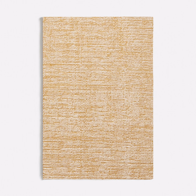 Muted orange-beige fabric swatch with fine horizontal woven texture
