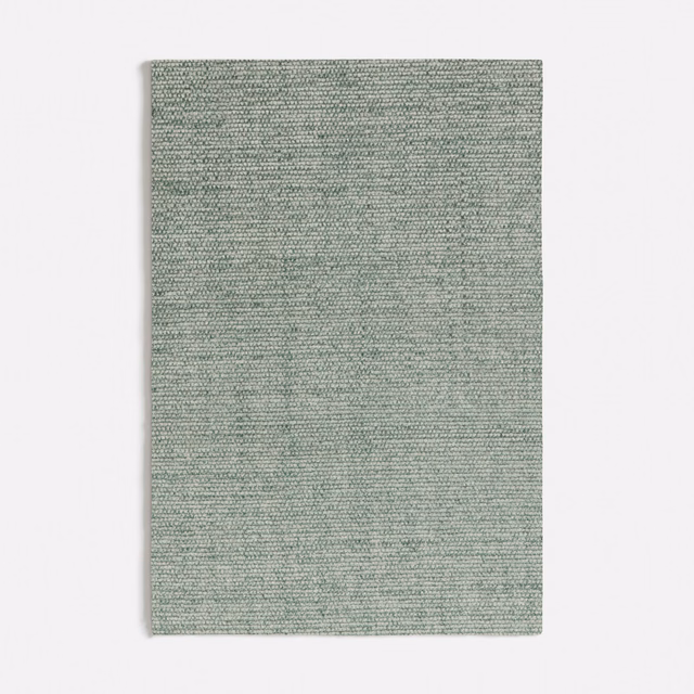 Muted seafoam green-grey fabric with a fine, subtly flecked woven surface