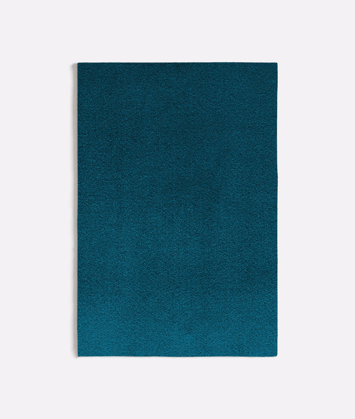 Dark turquoise textile swatch showing fine nubby texture and subtle tonal variation