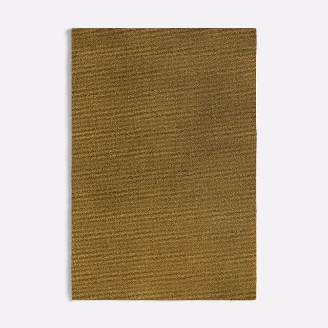 Olive-mustard Augusta Green swatch with a close, subtly irregular woven texture
