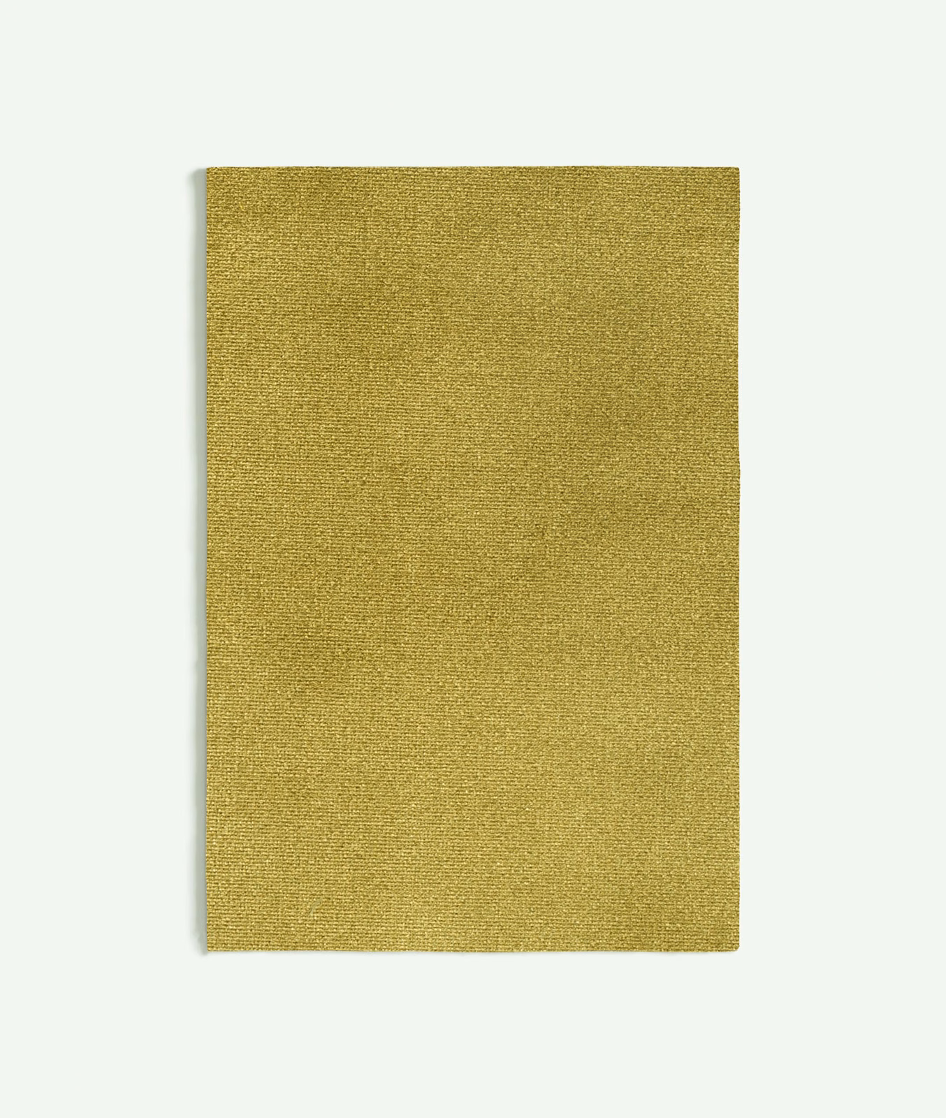 Muted olive-gold finely woven textile with a softly grainy solid surface