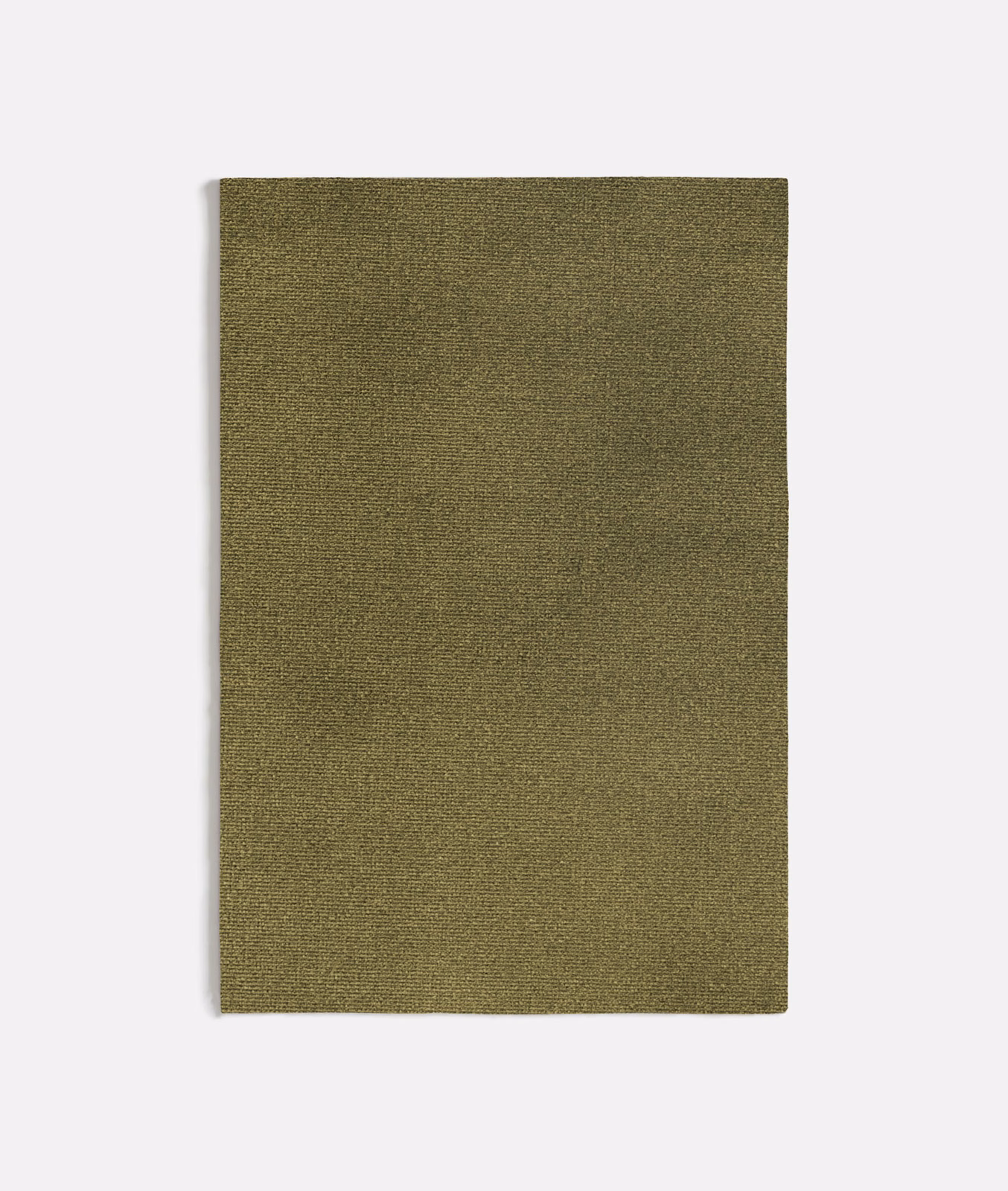 Muted olive-sage plain weave with a fine, softly flecked texture