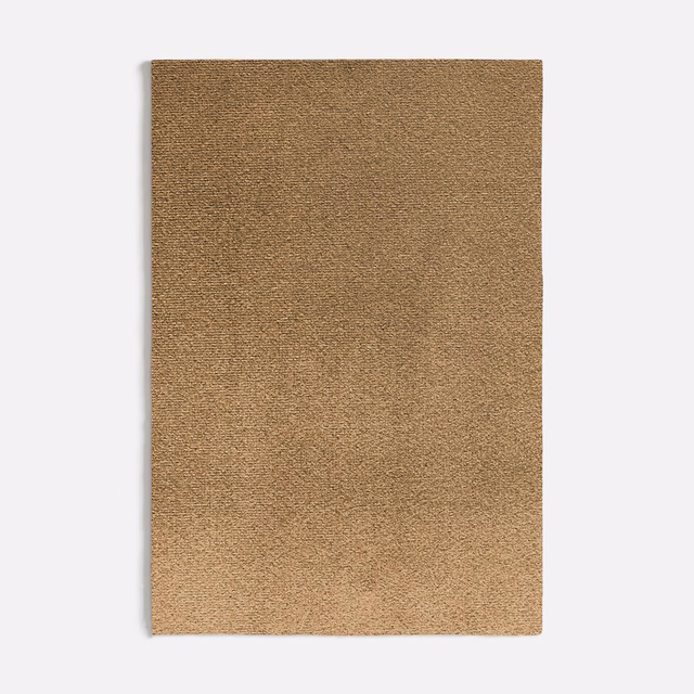 Warm mottled taupe woven fabric swatch with a dense, softly granular texture