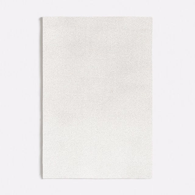 Soft warm white fabric swatch with a fine, even woven texture