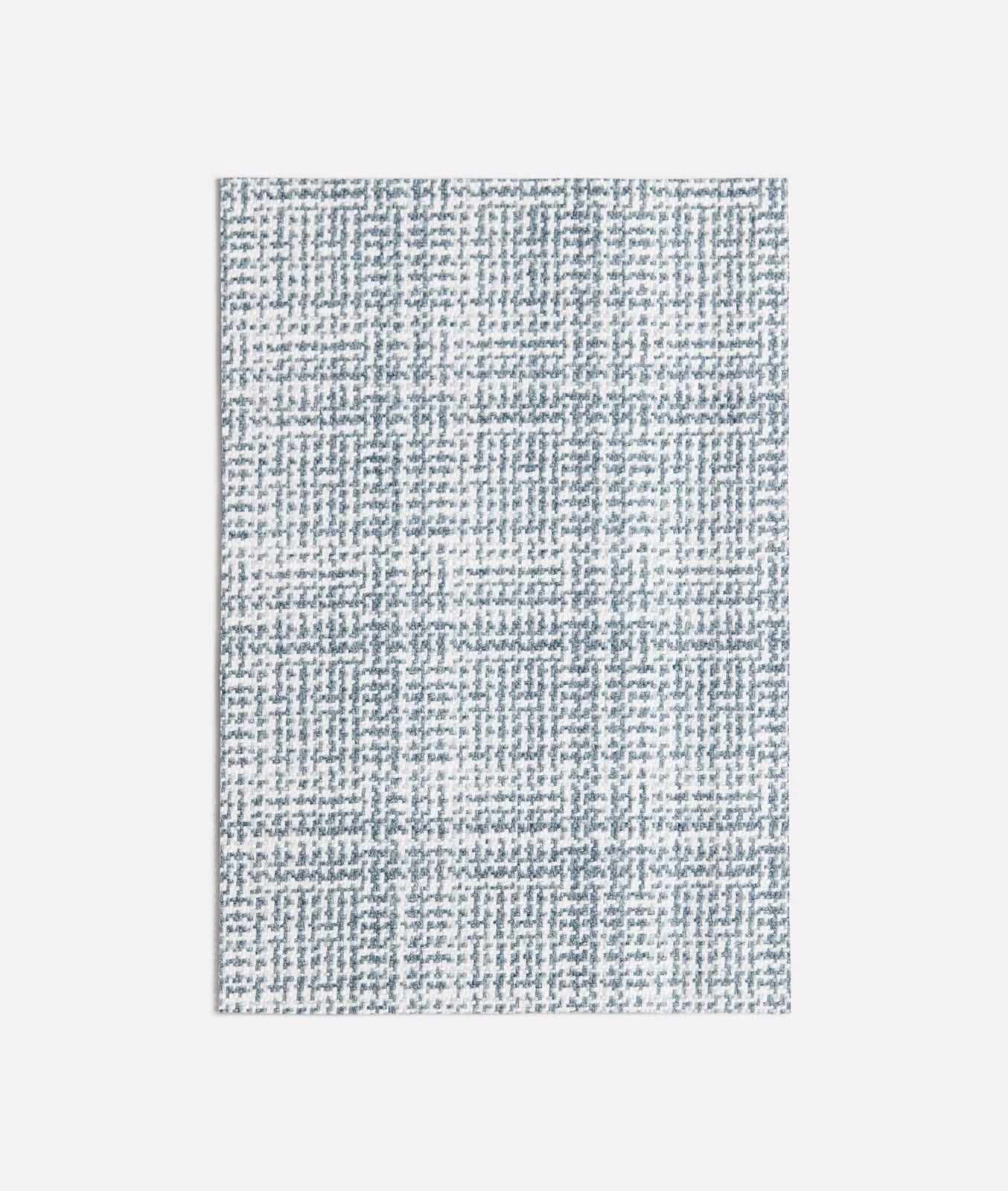Pale seafoam-green woven swatch with fine irregular crosshatch and nubby texture