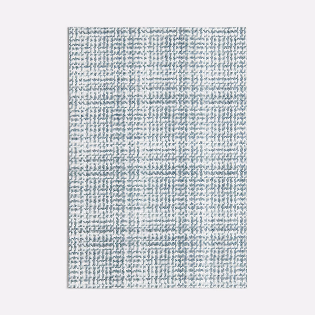 Pale seafoam-green woven swatch with fine irregular crosshatch and nubby texture