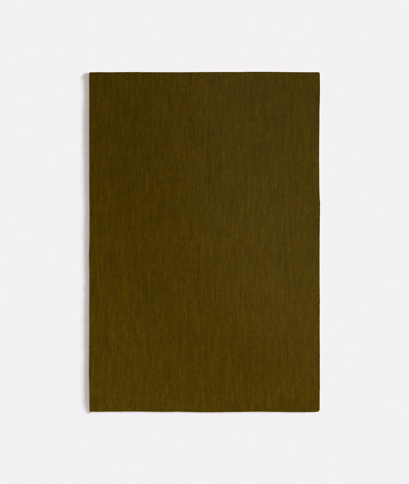 Deep olive green velvet swatch with subtle vertical nap and shifting surface sheen