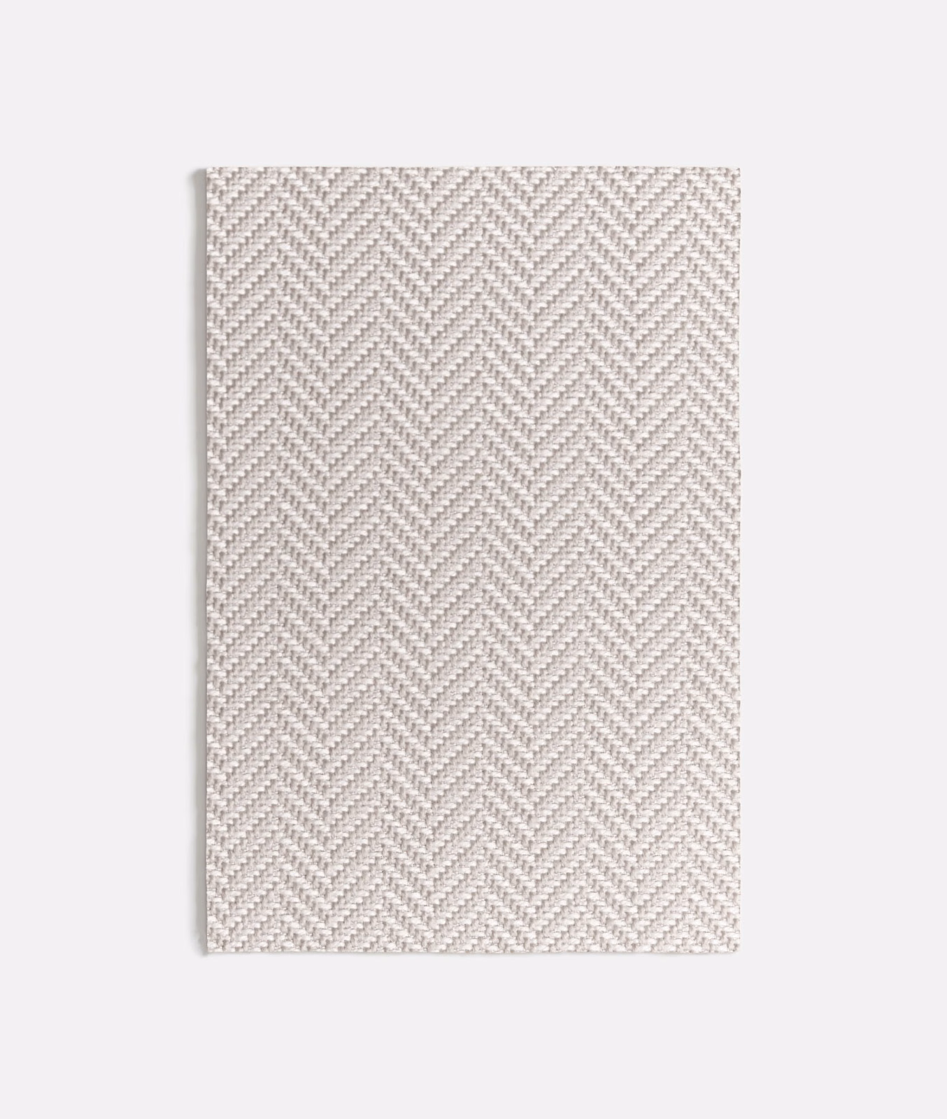 Pale grey Caruso textile with a fine, softly textured herringbone weave