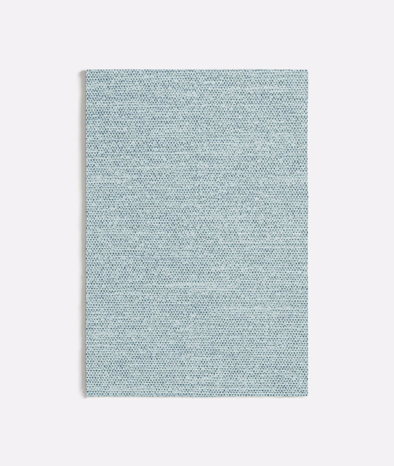Pale seafoam woven swatch with fine flecked texture and cool blue-green depth