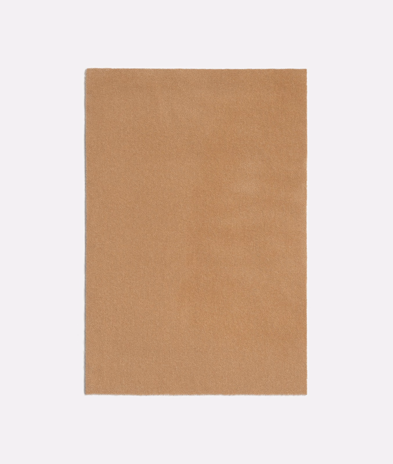 Warm camel-beige plain swatch with a softly textured, subtly mottled surface