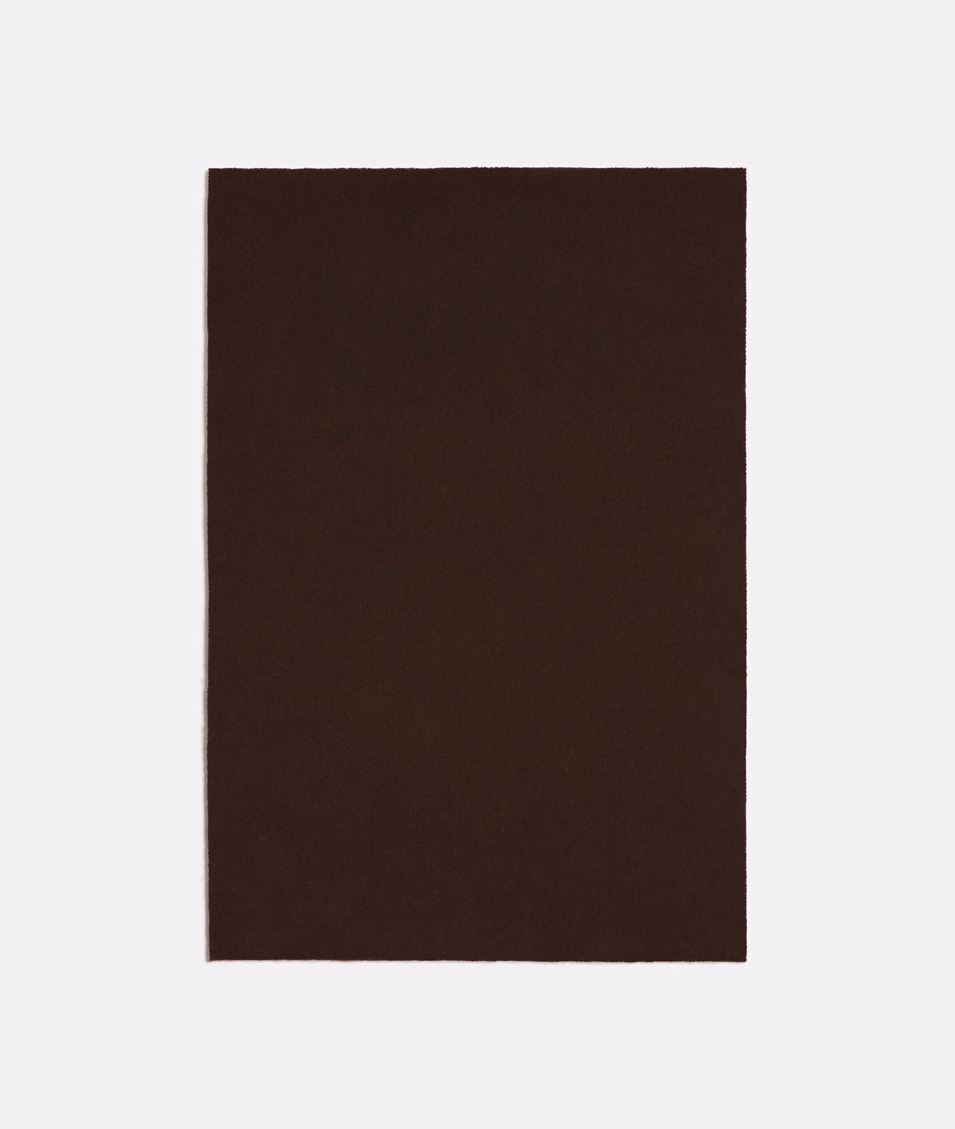 Deep chocolate-brown plain fabric with a subtle, even textured surface