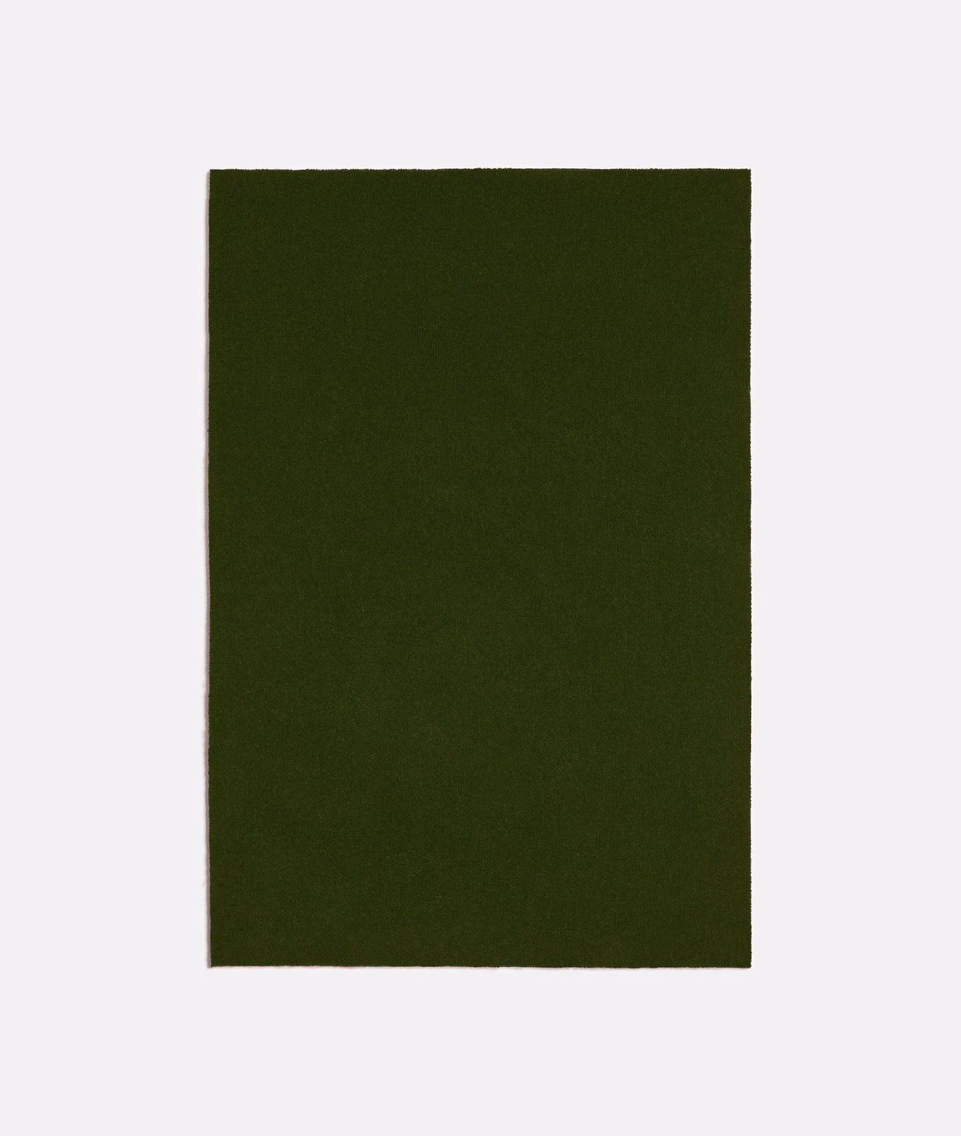 Deep forest-green plain fabric swatch with a fine, softly textured matte surface