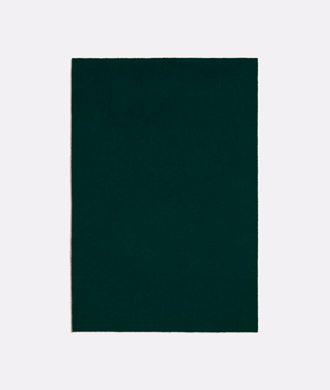Deep forest-green plain fabric swatch with a subtly textured matte surface