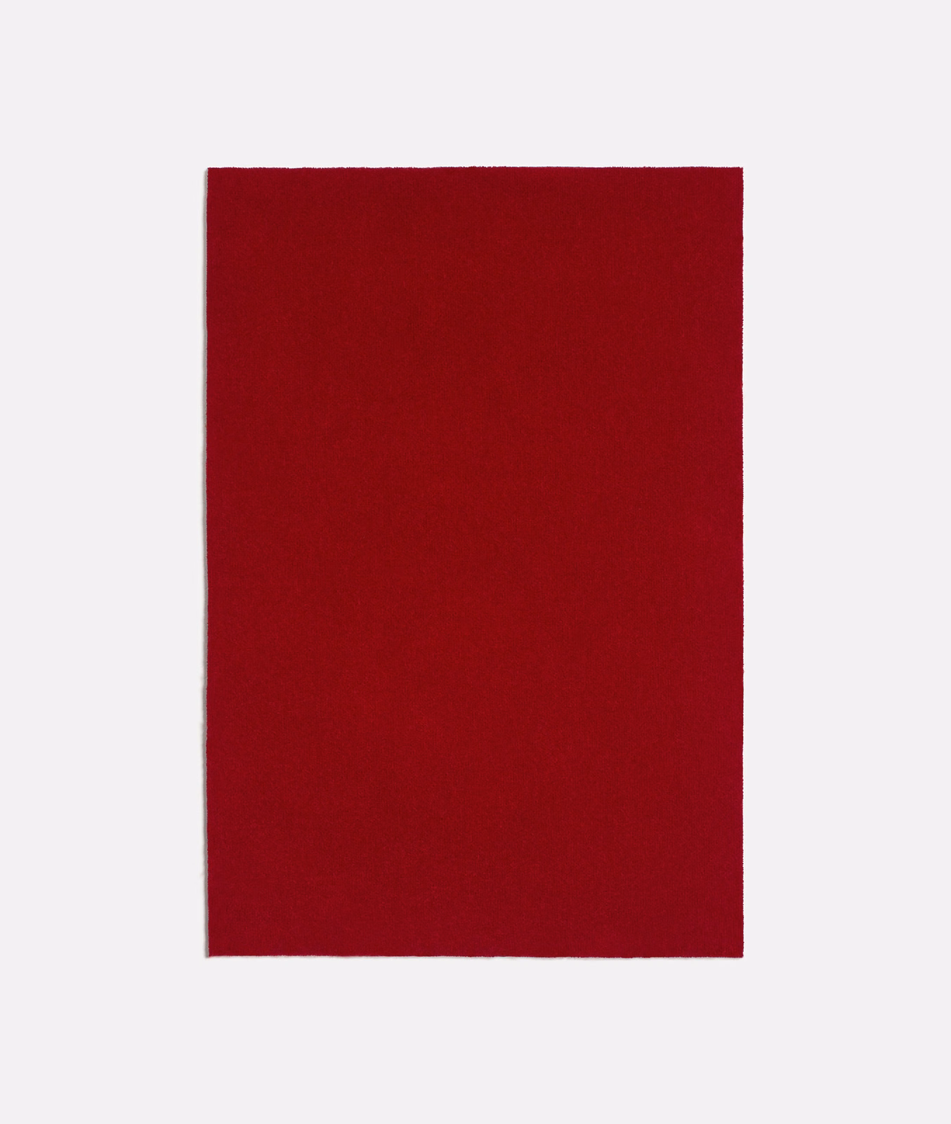 Deep garnet red plain fabric swatch with a softly textured, even surface