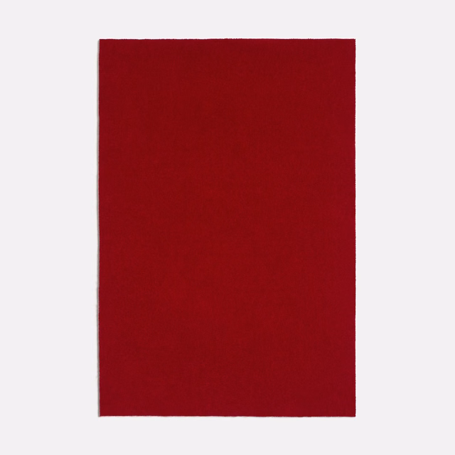 Deep garnet red plain fabric swatch with a softly textured, even surface