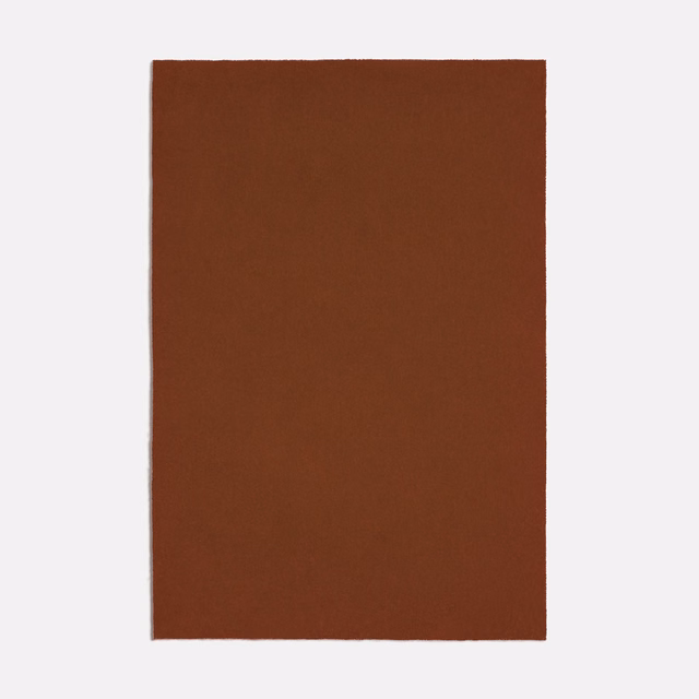 Deep rust-brown plain fabric with a softly textured, low-sheen surface