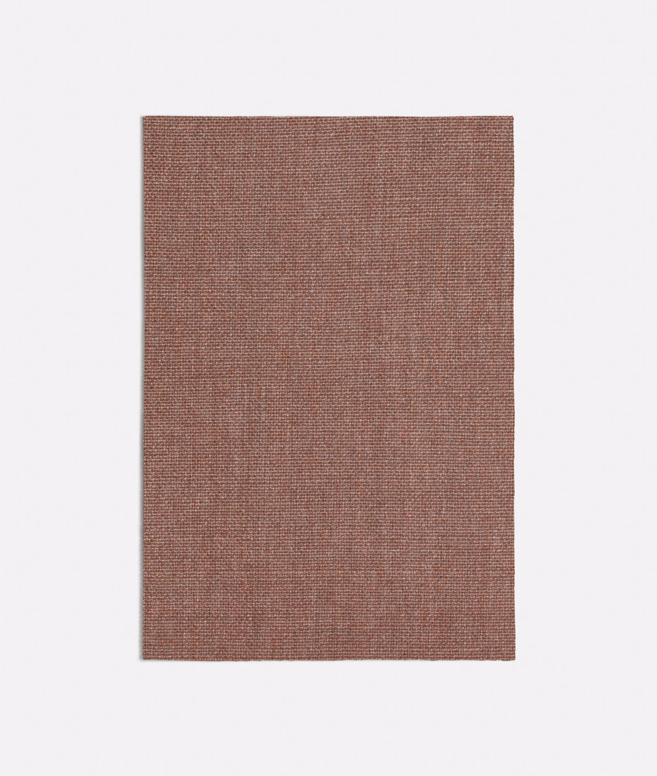 Muted antique pink plain weave with fine crosshatch texture and brown undertone