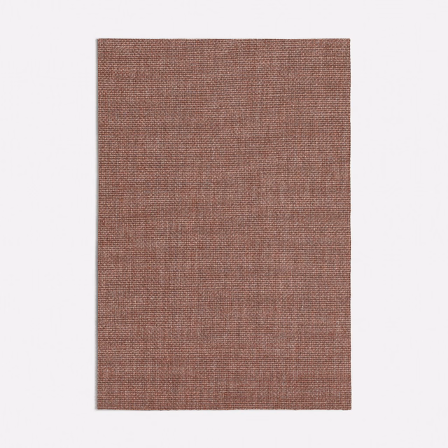 Muted antique pink plain weave with fine crosshatch texture and brown undertone