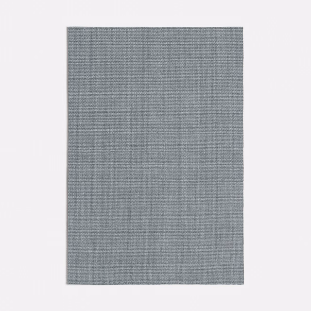 Muted blue-grey plain weave with fine crosshatch texture on a rectangular swatch