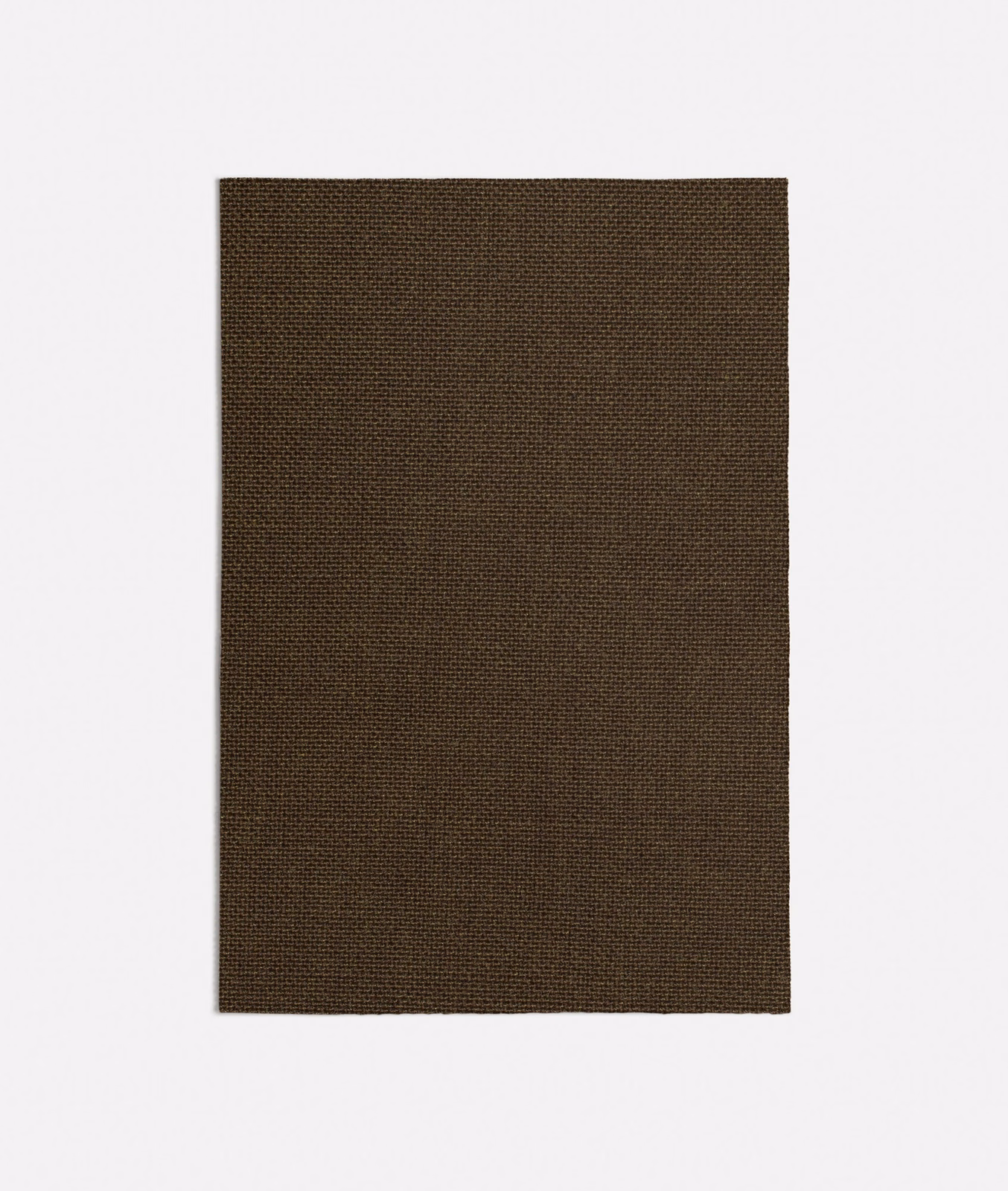 Dark bronze-brown fabric swatch showing a compact, fine woven grid texture