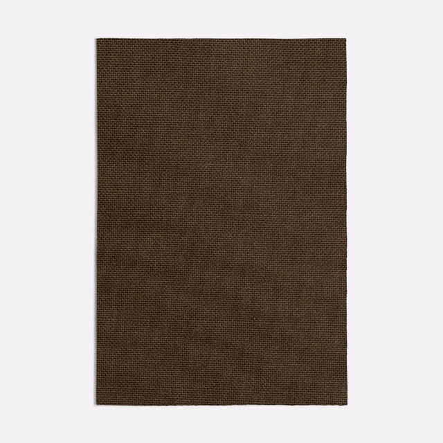 Dark bronze-brown fabric swatch showing a compact, fine woven grid texture