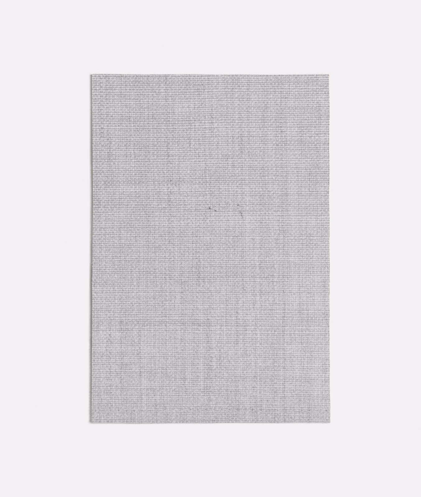Pale silver-grey Erfoud fabric swatch showing a fine, even crossweave