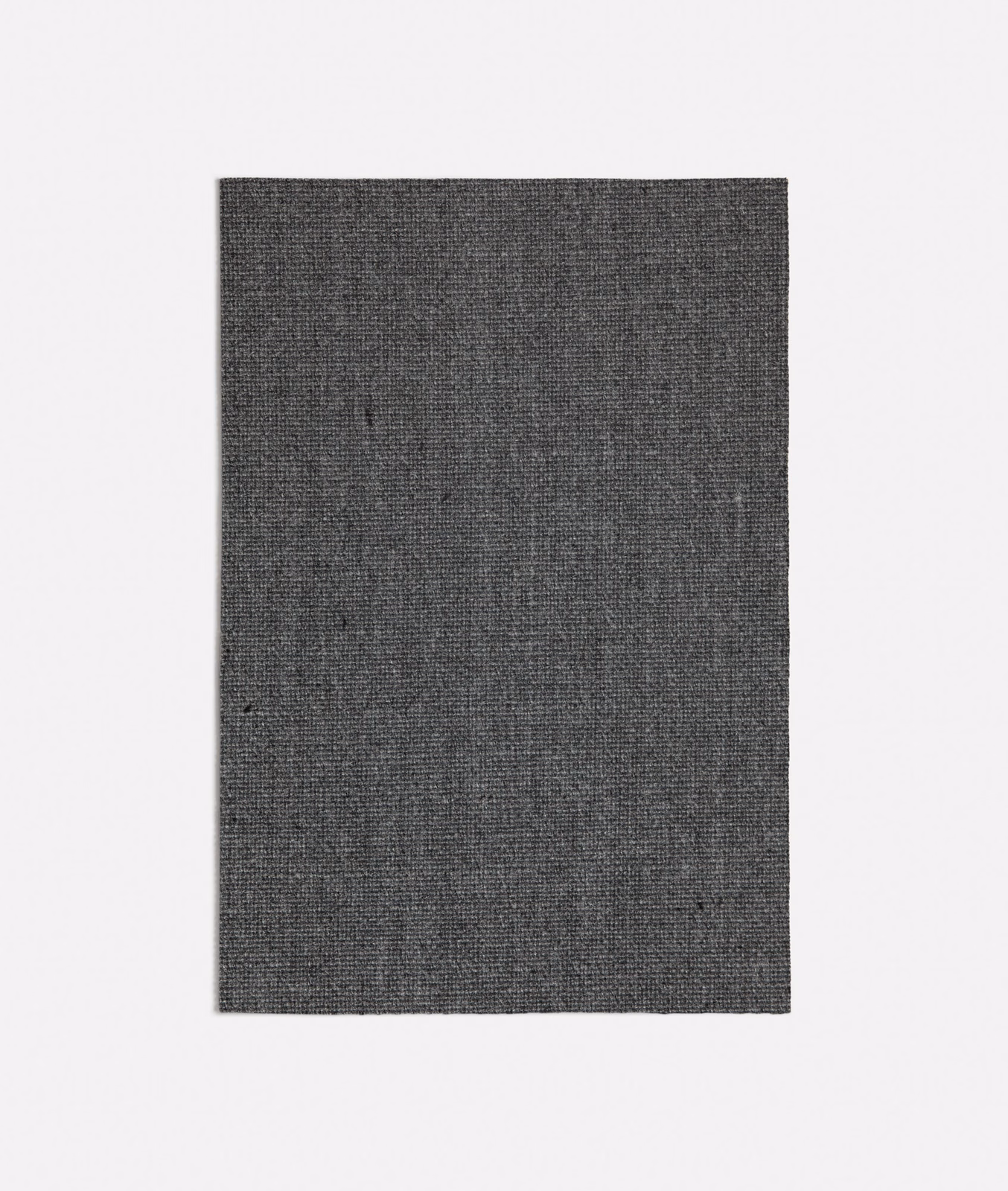 Deep charcoal grey swatch showing a fine, tightly woven crosshatch texture