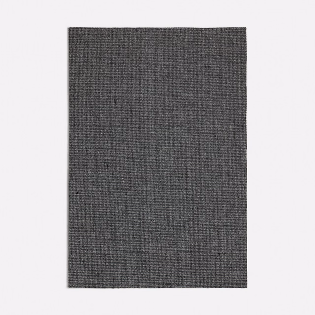 Deep charcoal grey swatch showing a fine, tightly woven crosshatch texture