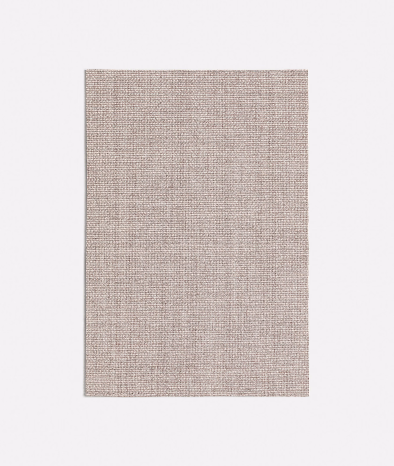 Close view of Erfoud Light Grey's fine, softly flecked pale-grey woven surface