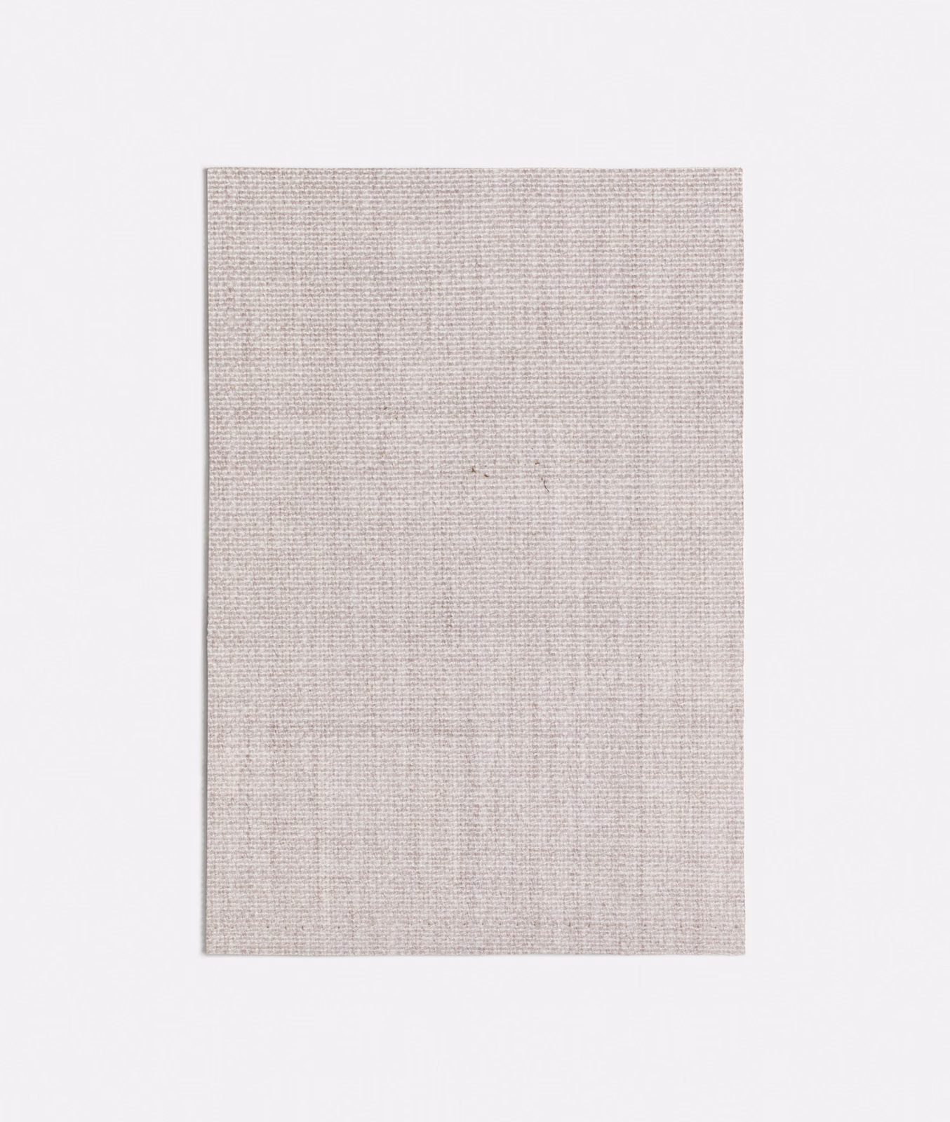 Pale light-grey woven swatch with fine grid texture and subtle vertical shading