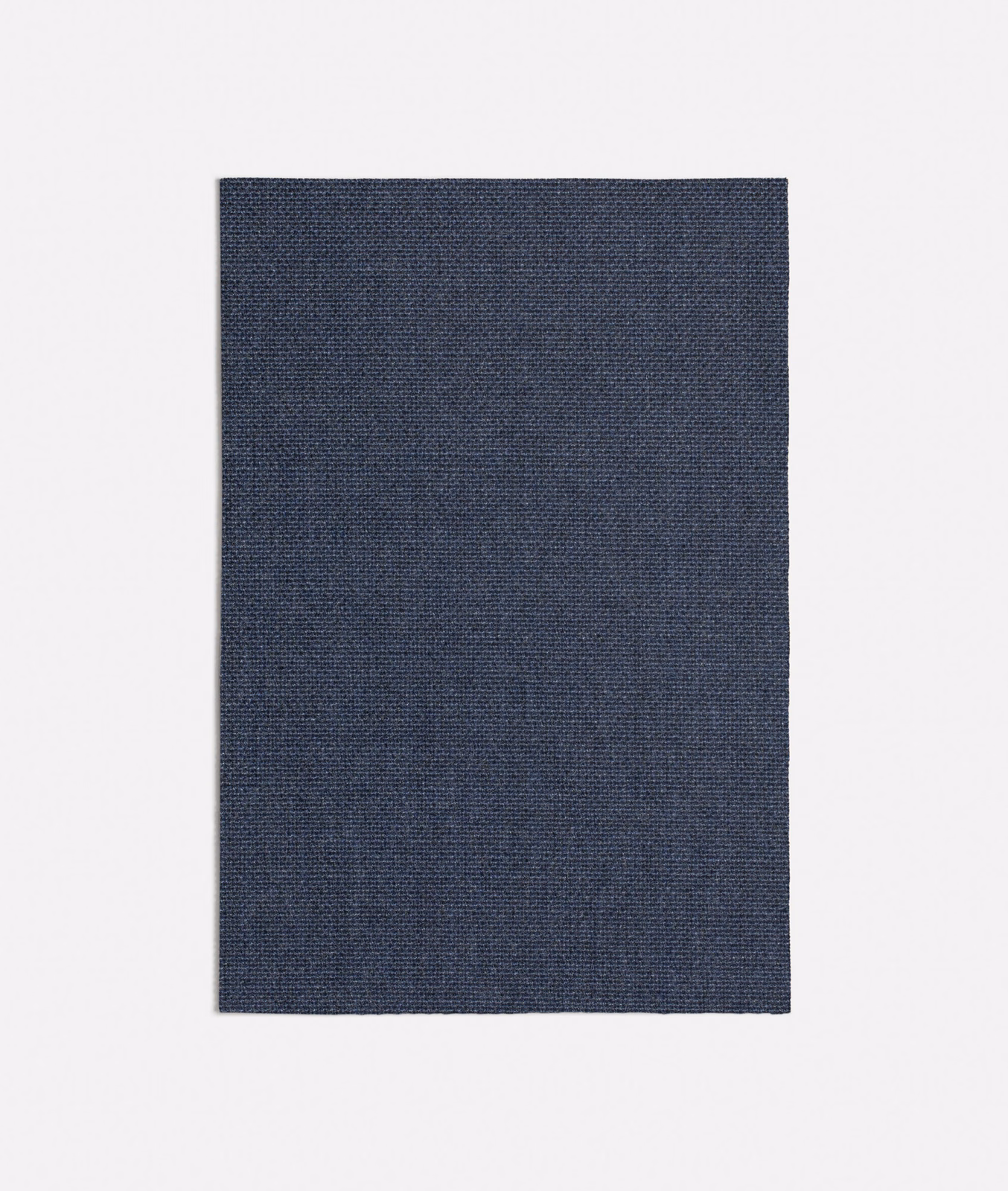 Deep navy fabric swatch with a subtle, closely woven crosshatch surface