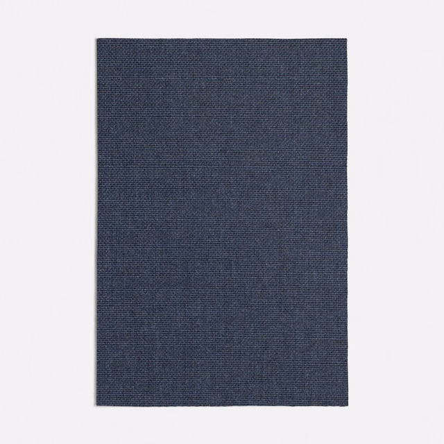 Deep navy fabric swatch with a subtle, closely woven crosshatch surface