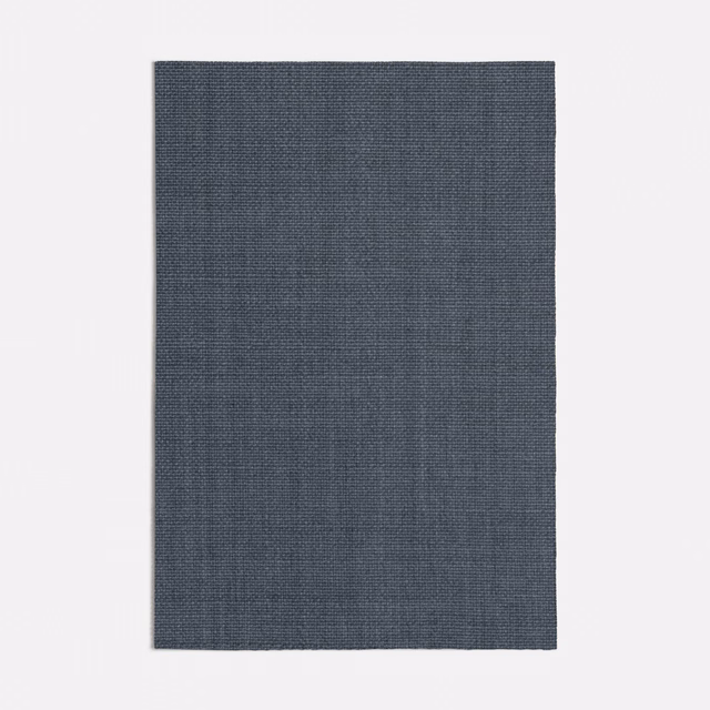Deep navy-blue swatch with a fine, even crosshatched woven texture