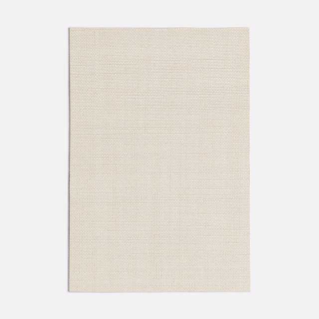 Warm off-white fabric showing a fine, softly textured crosshatch weave
