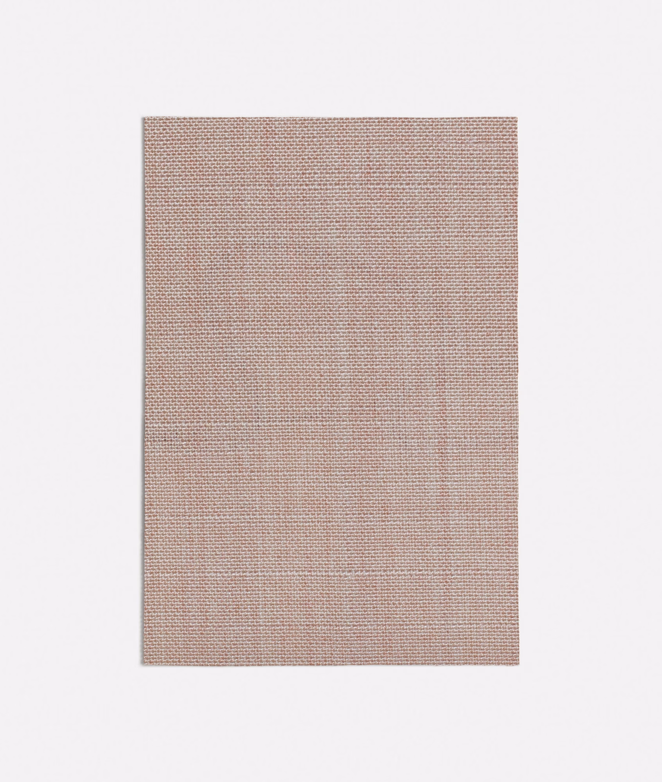 Muted powder-pink swatch with a fine, even crosswise woven texture