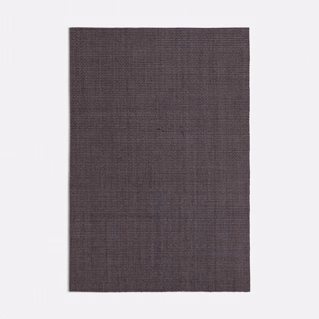 Muted aubergine-purple textile with a fine, even crossweave and softly mottled depth