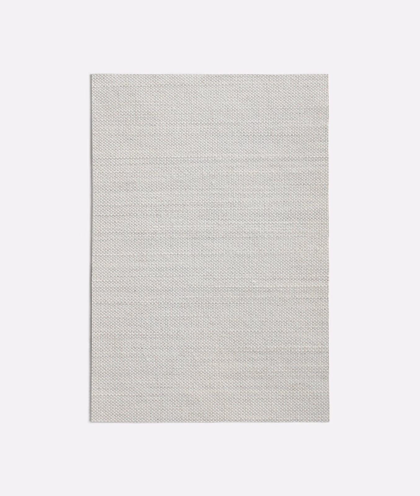 Pale cool grey Ernesto textile with fine crosshatched weave and subtle horizontal bands