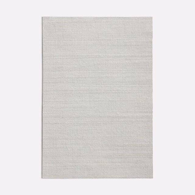 Pale cool grey Ernesto textile with fine crosshatched weave and subtle horizontal bands