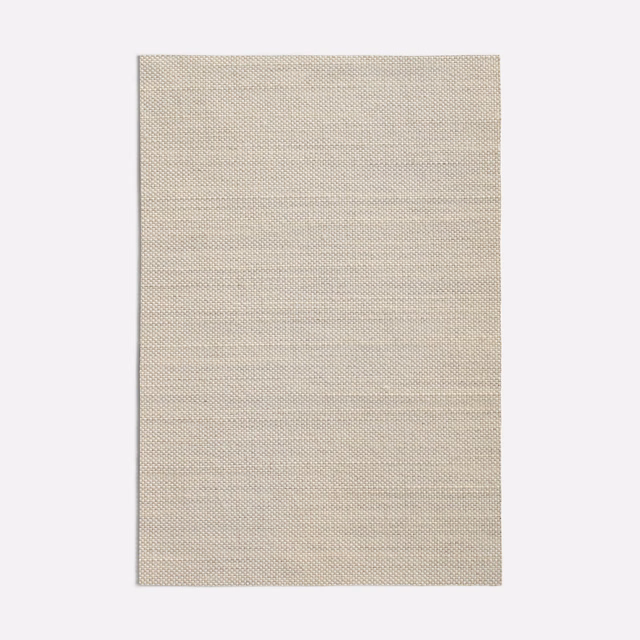 Pale warm-greige micro-check fabric with subtle horizontal woven bands
