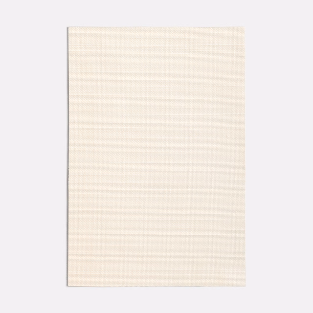 Warm ivory off-white swatch with a fine, subtly gridded woven texture