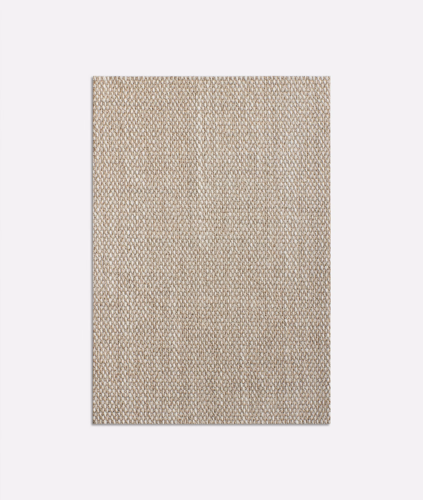 Warm stone beige fabric swatch with a dense, finely pebbled woven texture