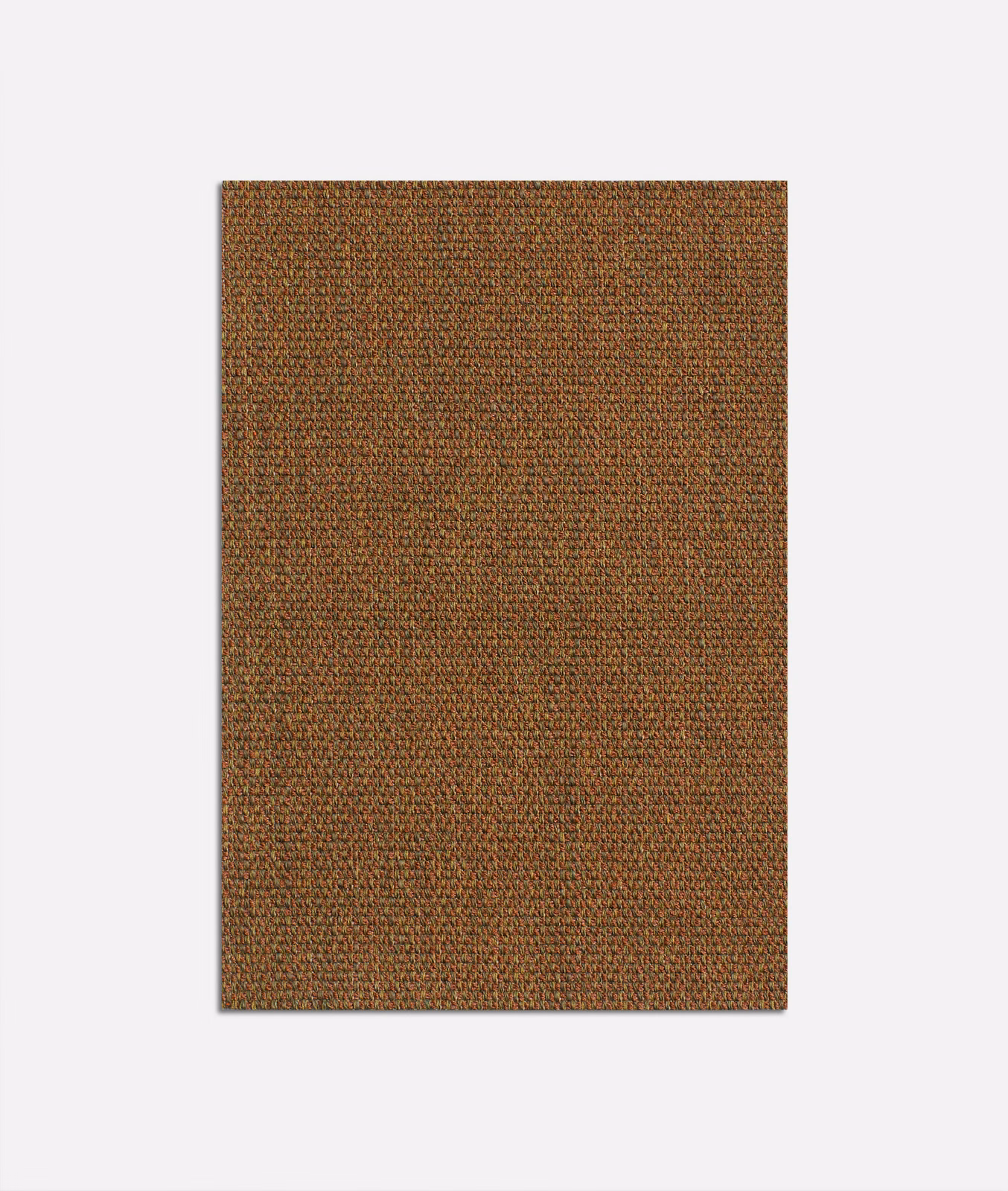 Dense olive-brown woven fabric swatch with subtle green flecks and fine texture