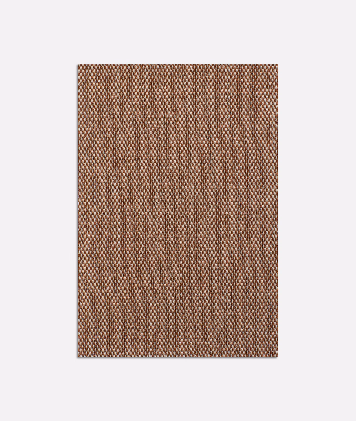 Dense rust-brown micro-weave with a softly mottled, tactile surface