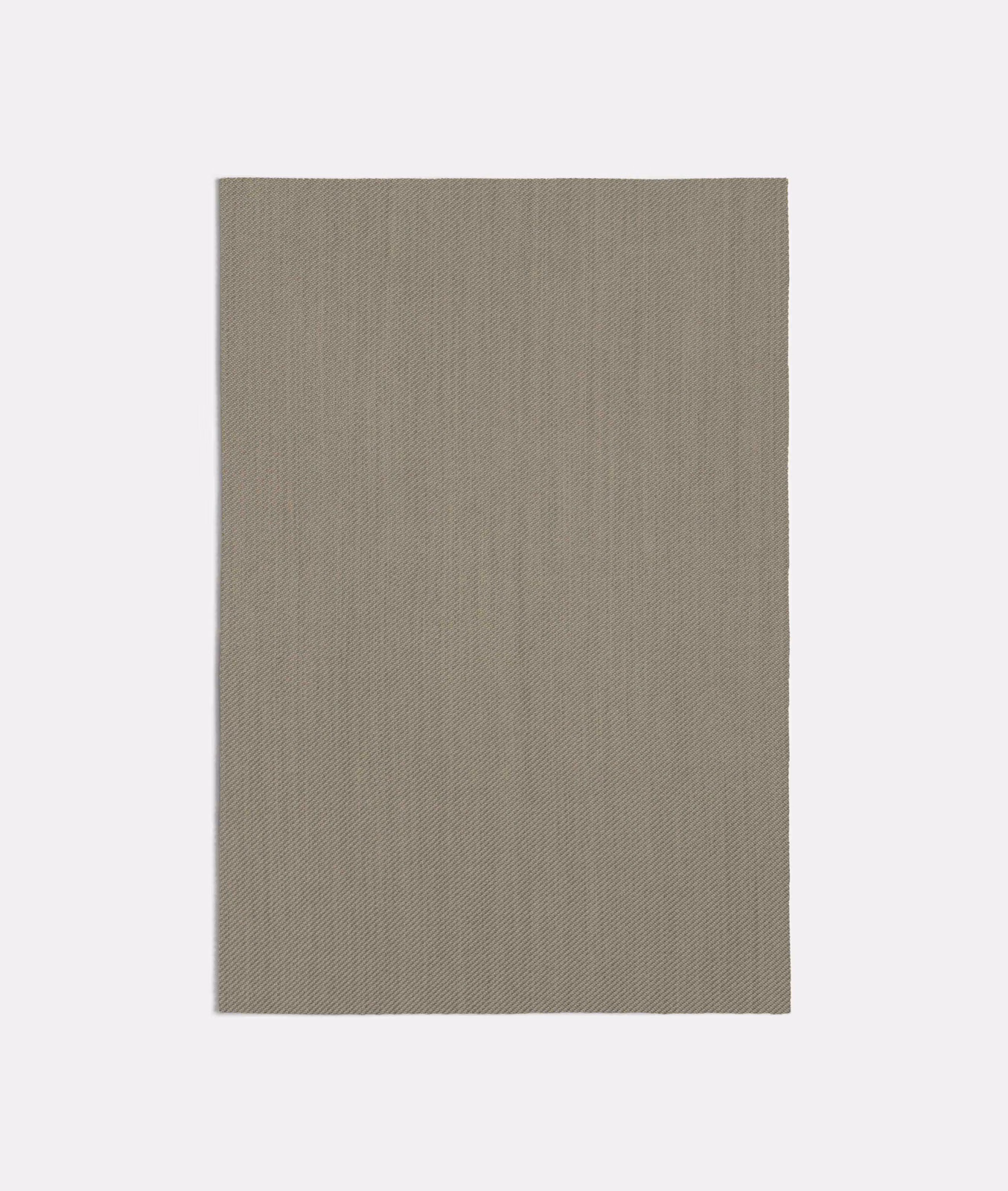 Muted greige textile swatch with a fine, close woven diagonal grain