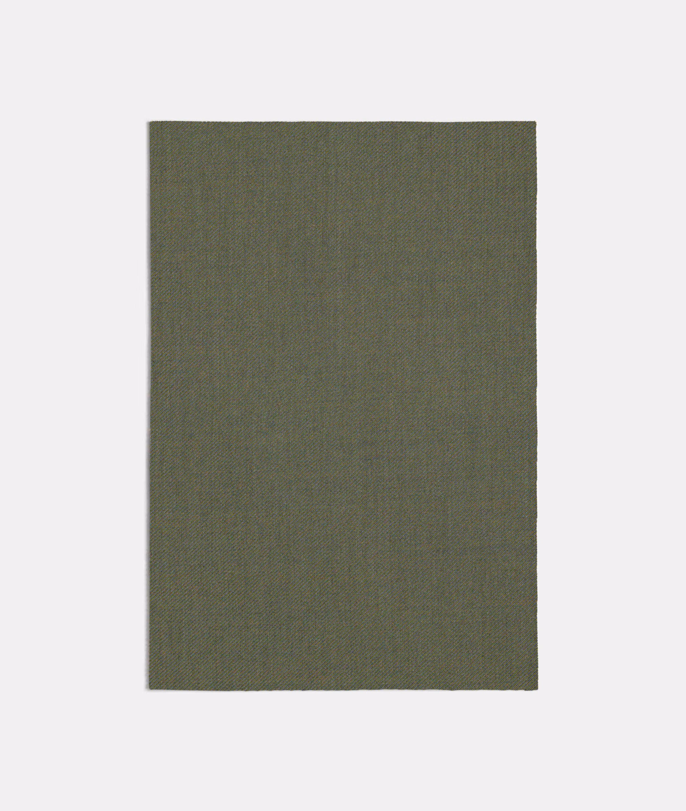 Muted olive-seafoam fabric swatch showing a fine plain woven texture