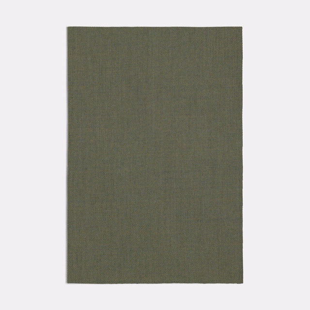 Muted olive-seafoam fabric swatch showing a fine plain woven texture
